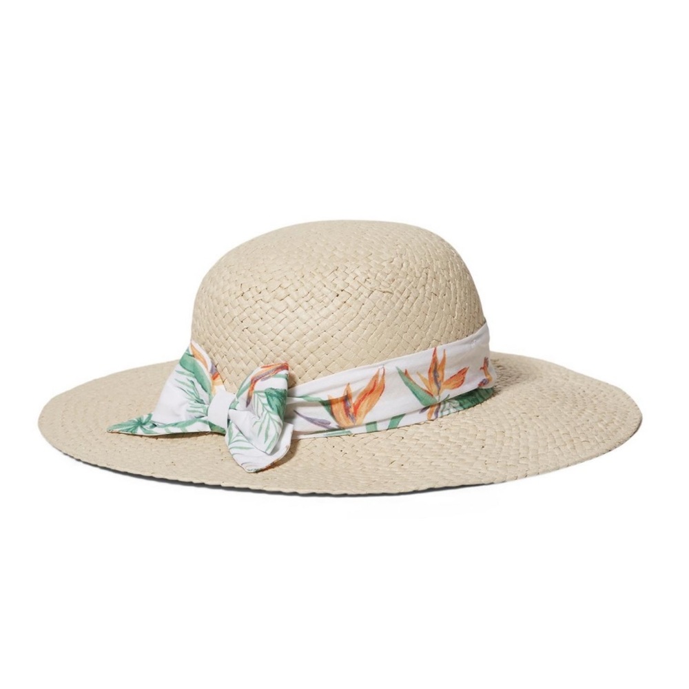 JANIE AND JACK Straw Tropical Sun Hat